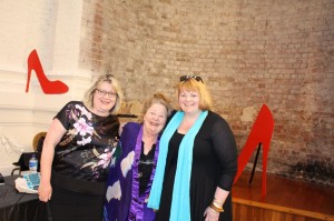 Chrfista Ludlow (raffle winner), Kerry Greenwood & LJM Owen